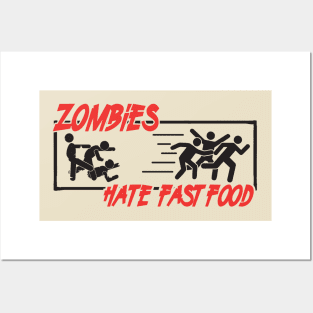 Hate fast food Posters and Art